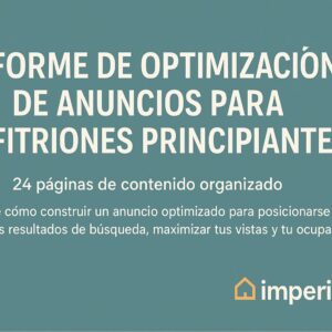Informe de Optimización de Anuncios para Anfitriones Principiantes