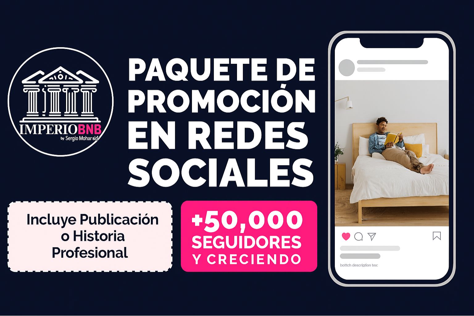 Paquete de Promoción en Redes Sociales para Anfitriones Airbnb Emergentes